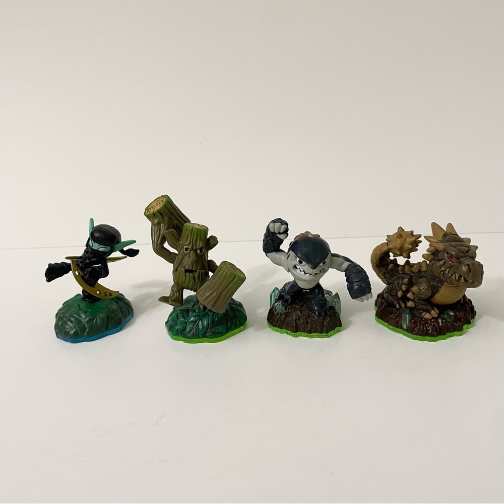 Lot of 4 Skylanders Stealth Elf Stump Smash Terrafin Bash